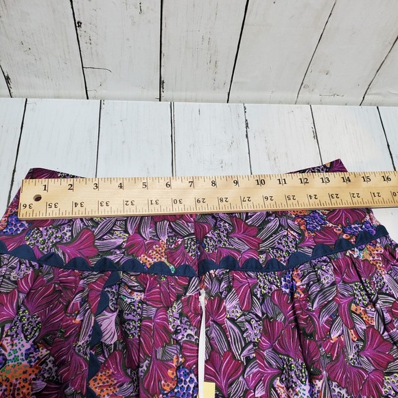 Kika Vargas x Target Skirt Size 2 Coral Reef Scallop Edge Midi Purple Print NWT - Picture 12 of 15